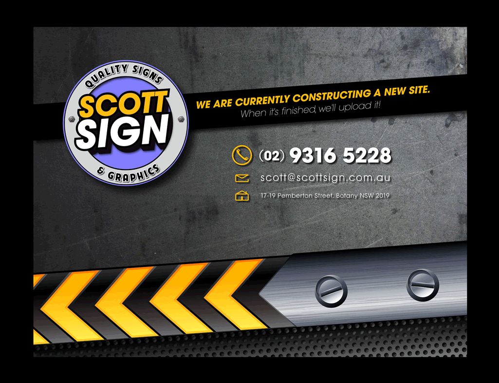 Scott Sign - Website Under Construction